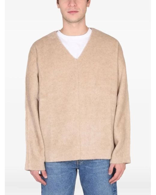 Séfr Natural V-Neck Sweater for men