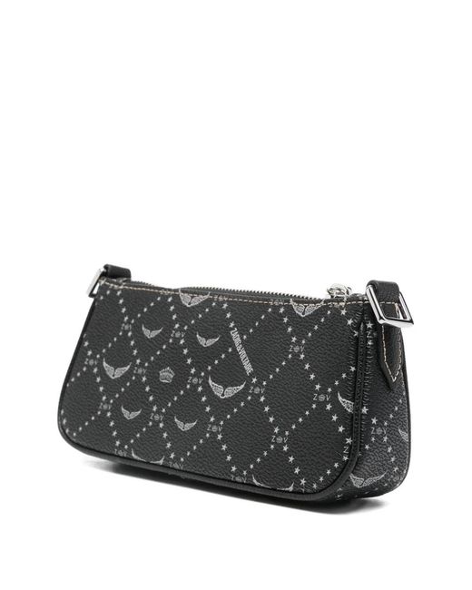 Zadig & Voltaire Gray Z Star Logo Mini Bag