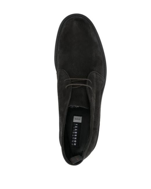 Fratelli Rossetti Black Leather Ankle Boots for men