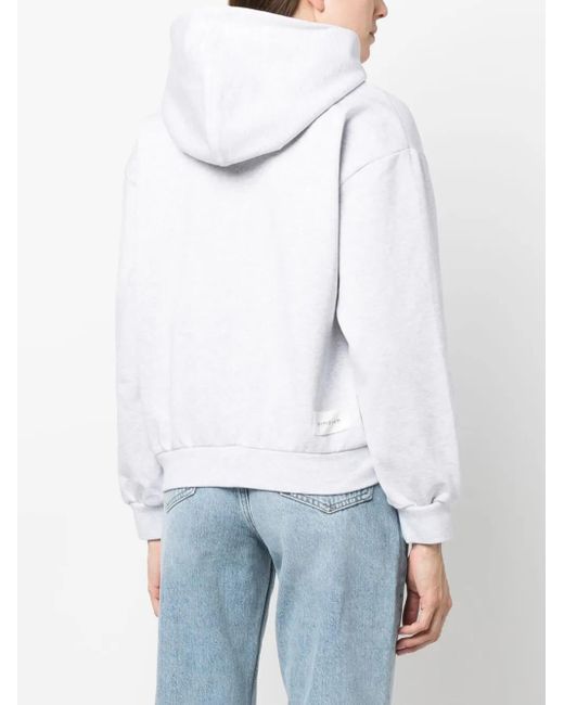 ARMARIUM White Logo-Patch Cotton Hoodie