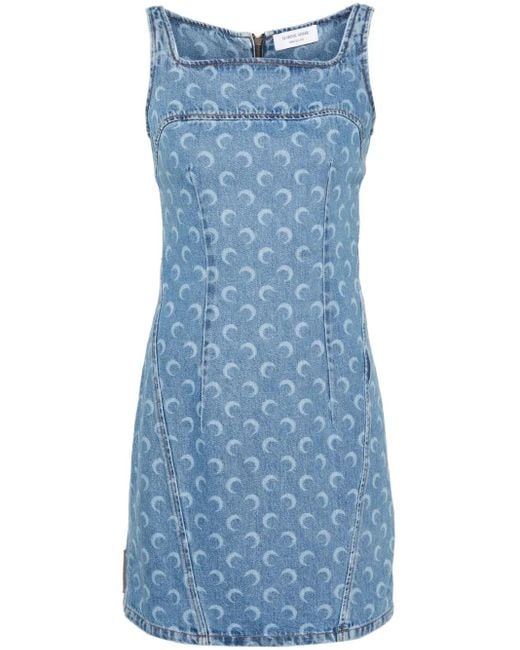 MARINE SERRE Blue Dresses