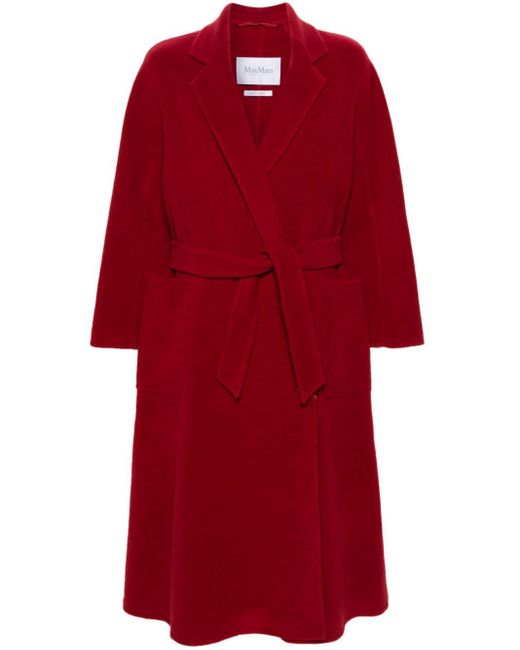 Max Mara Red Ludmilla Icon Cashmere Coat