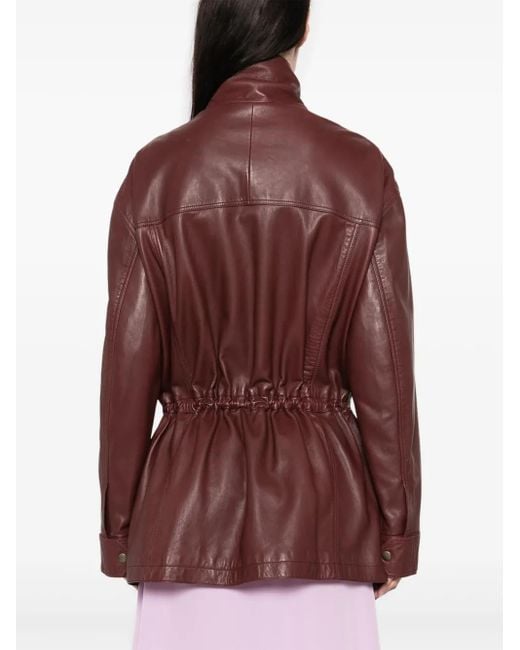 Chloé Brown Leather Safari Jacket