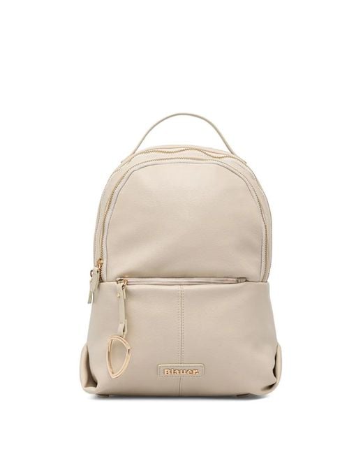 Blauer Natural Logo-Plaque Pebbled Backpack