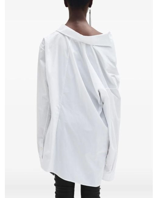 Ann Demeulemeester White Asymmetric Shirt