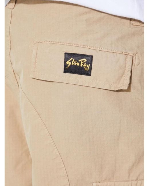 Stan Ray Natural Multi-Pocket Cargo Shorts for men