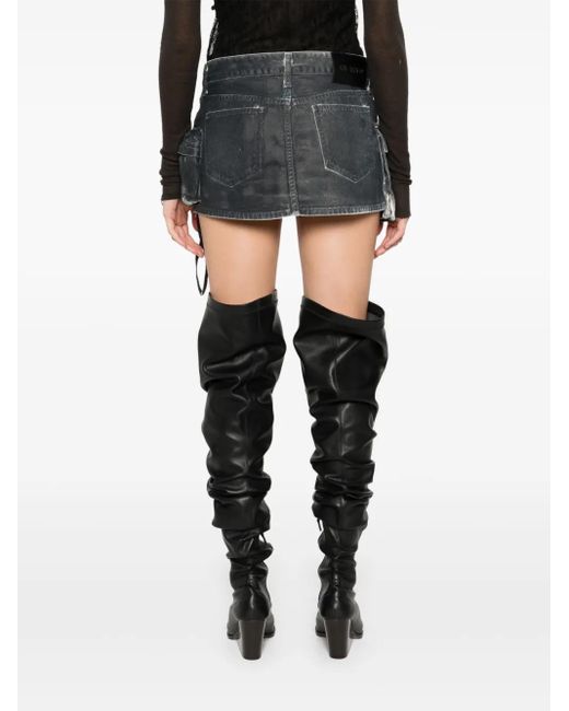 The Attico Black Fay Minirock