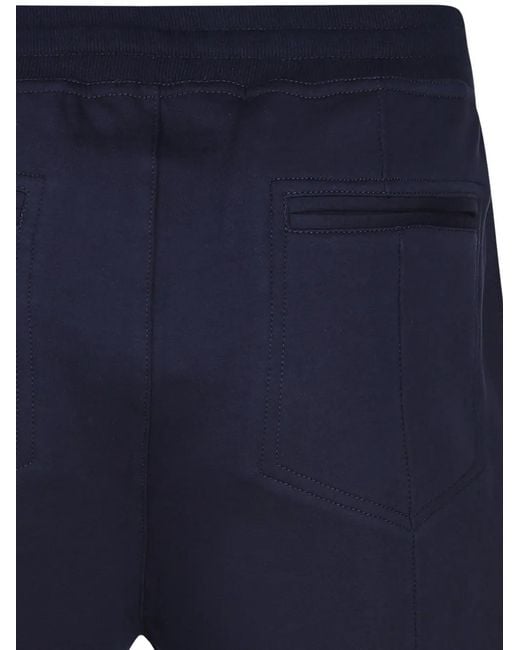 Brunello Cucinelli Blue Drawstring Panelled Track Pants for men