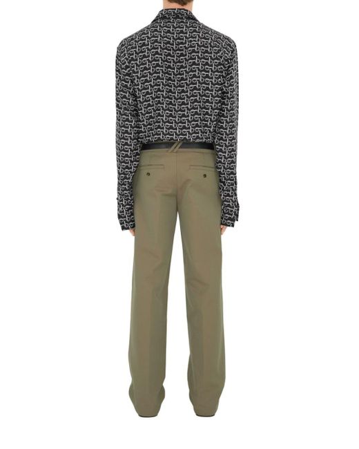 Burberry Green Chino Trousers for men