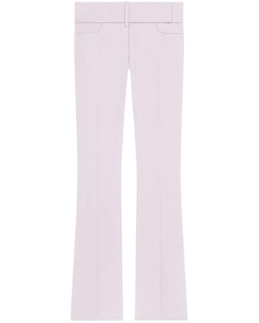 Courreges Pink Belted Bootcut Trousers