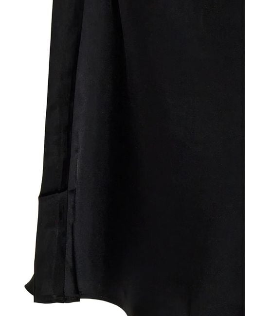 Samsøe & Samsøe Black Bias-Cut Midi Skirt