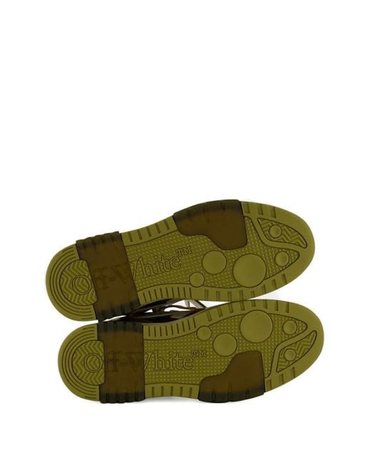 Off-White c/o Virgil Abloh Out Of Office "Ooo" Lakleren Sneakers in het Green voor heren