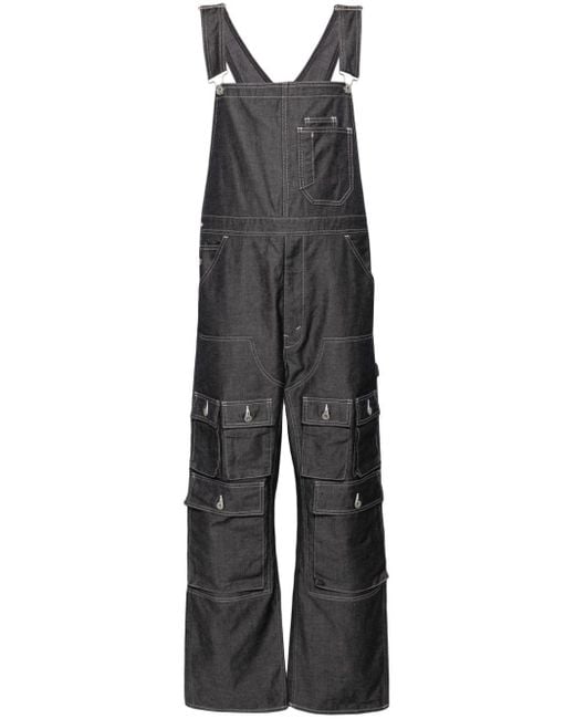 Junya Watanabe Jeans-Overall mit aufgesetzten Taschen in Gray für Herren