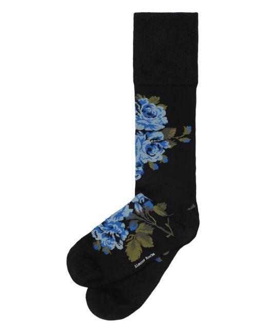 Simone Rocha フローラル ニーハイ 靴下 Black