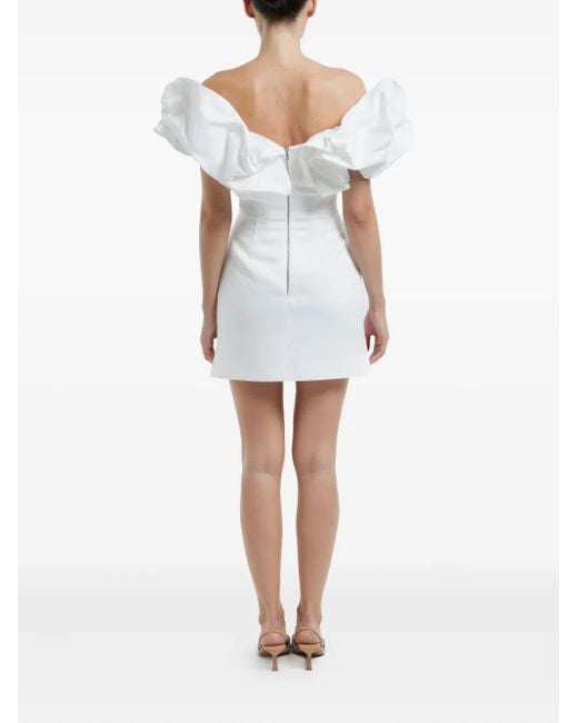 POST MERIDIEM White Meringue Mini Dress