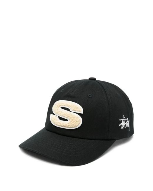 Stussy Black Cotton Hat for men