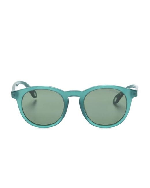 Giorgio Armani Green Panto Round-Frame Sunglasses for men