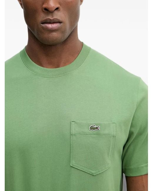Lacoste Green T-Shirt À Patch Logo for men