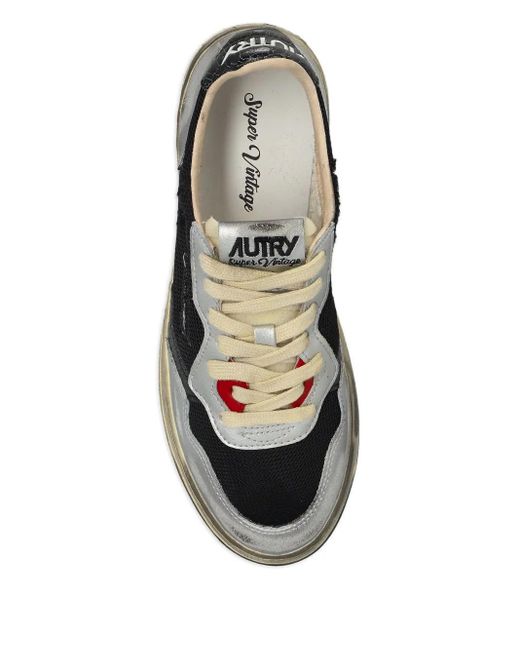 Autry Black Medalist Super Vintage Sneakers