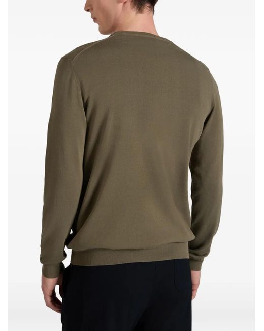 Slowear Green Crew-Neck Sweater for men
