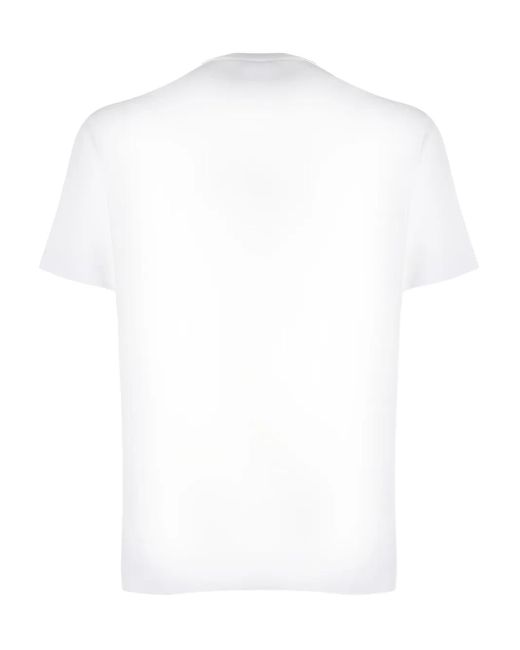 Zanone White Crew-Neck Short-Sleeve T-Shirt for men