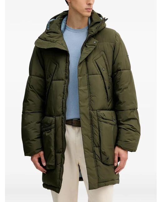 Paul Smith Green Hooded Padded Jacket for men