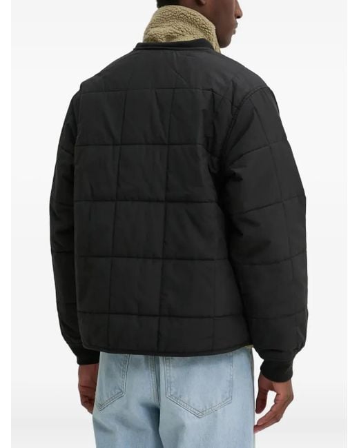 メンズ Dickies Quilted Zip Jacket Black