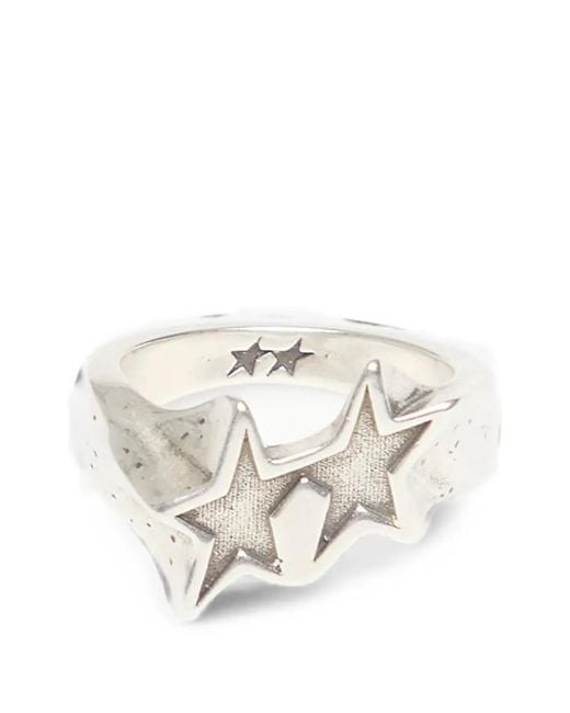 Twojeys White Tilted Icon Ring