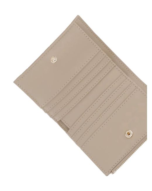 Twinset Natural Quilted Faux Leather Wallet
