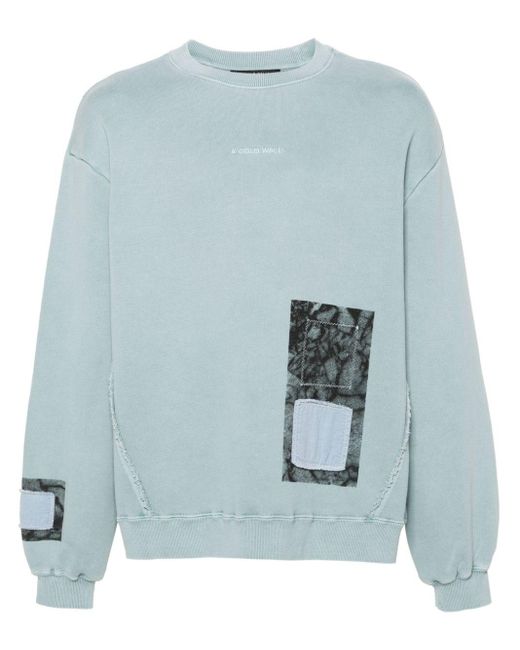 A_COLD_WALL* Blue Cubist Panelled Sweatshirt for men
