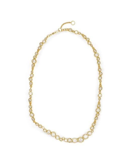 Alexis Metallic Asterales Crystal-Embellished Necklace