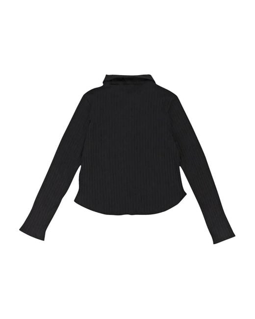 CALLIPYGIAN Black Ribbed Cardigan