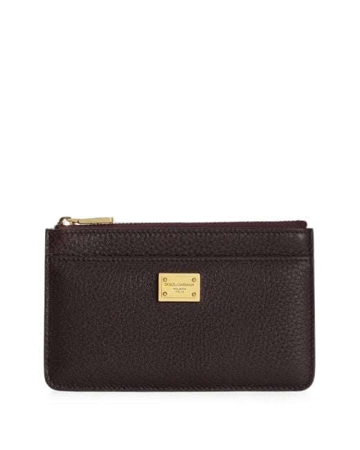 Dolce & Gabbana Black Calfskin Card Holder