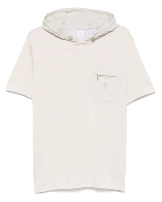 メンズ Eleventy ロゴ Tシャツ White