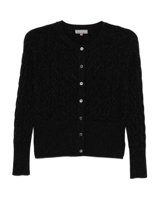 Cárdigan Myla N.Peal Cashmere de color Black