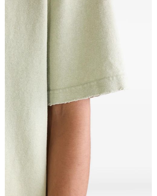 Bellerose Green Frayed T-Shirt for men