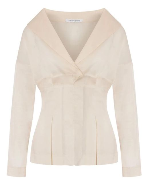 Alberta Ferretti Natural Shirt
