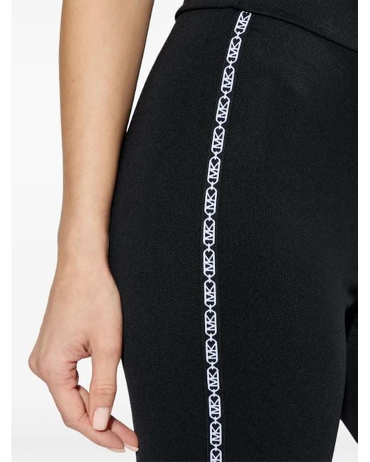 MICHAEL Michael Kors Blue Side-Logo Biker Shorts