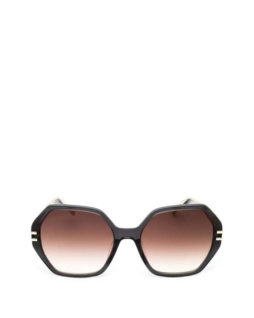 Chopard Pink Oversized Geometric-Frame Sunglasses