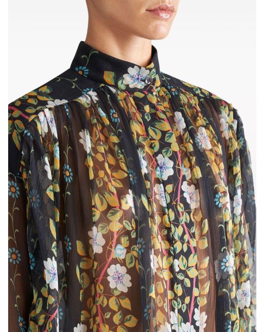 Blusa con estampado floral Etro de color Black