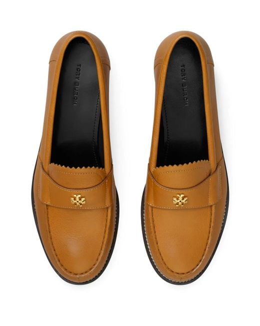 Tory Burch Brown Classic Leather Loafers - Women's - Leather/nappa Leather