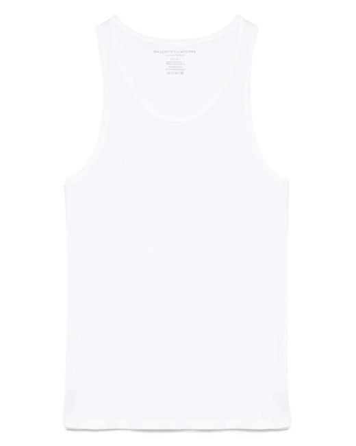 Majestic Filatures リブ タンクトップ White