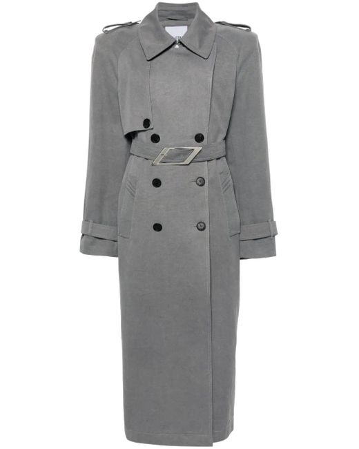 Trench Con Spalline di The Attico in Gray