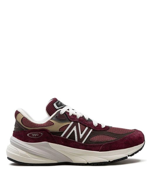 New Balance 990v6 Made In Usa "burgundy" Sneakers in Brown Lyst