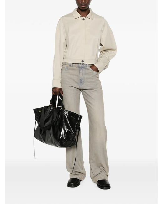 Low Classic Natural Button-Down Shirt Jacket