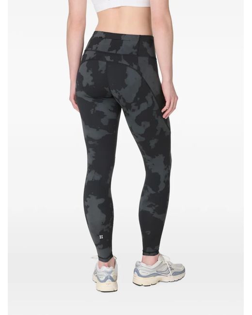 Sweaty Betty Blue Abstract-Print Leggings
