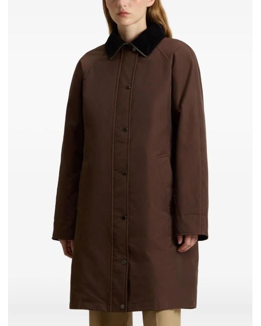 Woolrich Brown Single-Breasted Coat
