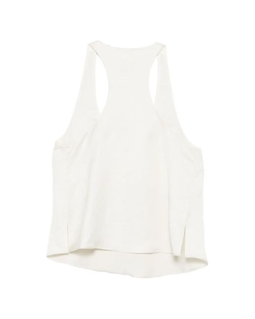 Alysi White Racerback Top