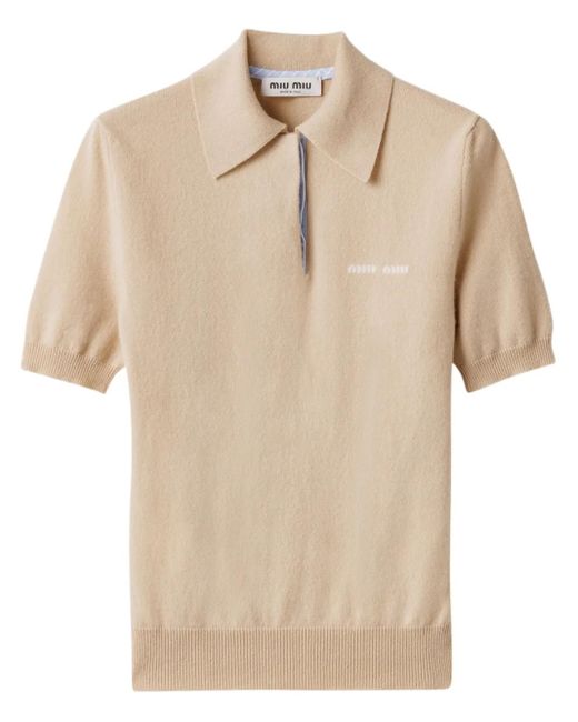 Miu Miu Kasjmier Polotop in het Natural