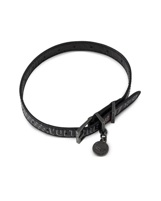 Zadig & Voltaire Black Sunny Tag Leather Bracelet